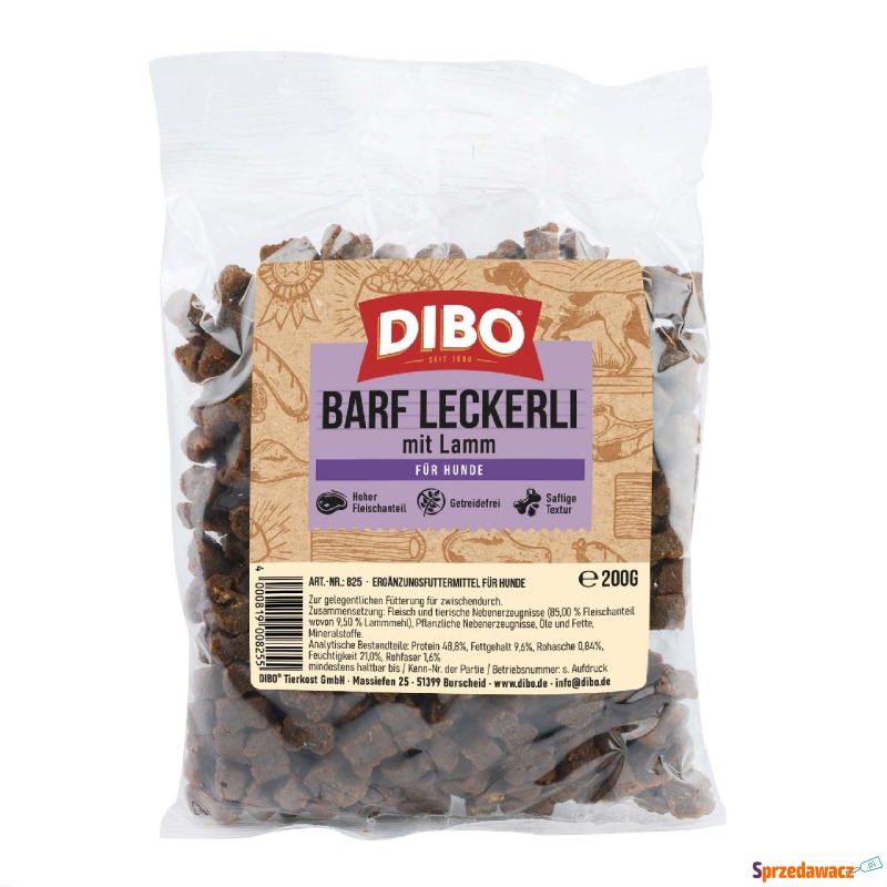 DIBO BARF, przysmaki z jagnięciną - 3 x 200 g - Przysmaki dla psów - Inowrocław