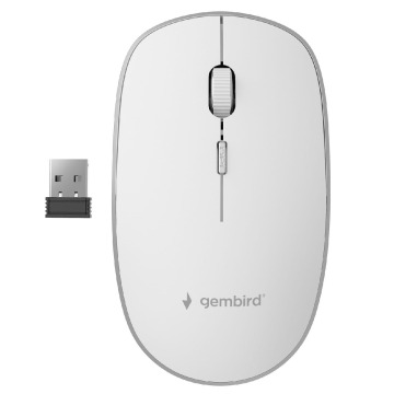 Myszka Gembird MUSW-4B-01-W bezprzewodowa biała
