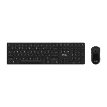 Klawiatura Zestaw klawiatura i mysz MSI Forge K210 Combo bezprzewodowa czarna