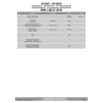 GIVI D5132KIT MOCOWANIE SZYBY 5132DT