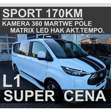 Ford Tourneo Custom  Minivan/Van 2026,  2.0 diesel, automat - Na sprzedaż za 250 305 zł - Szczecinek - zdjęcie 1