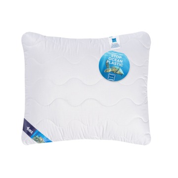 Poduszka Aerelle Blue AMZ 40x50 - Pikowana BIOPERCAL 100% bio-bawełna, Oeko-Tex® Standard 100