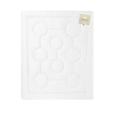 Kołdra Merino AMZ 200x200 - Letnia 100% wełna MERINO, 100% bawełna