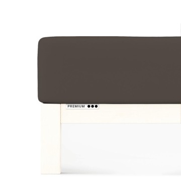 Prześcieradło Schlafgut Premium 90x190-100x220 Sand Deep 790 - S bawełna, antyalergiczny