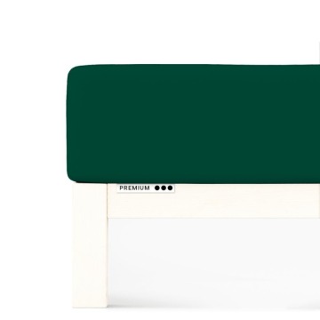 Prześcieradło Schlafgut Premium 140x200-160x220 Green Deep 690 - L bawełna, antyalergiczny