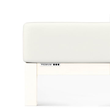 Prześcieradło Schlafgut Premium 180x200-200x220 Off White 181 - XL bawełna, antyalergiczny