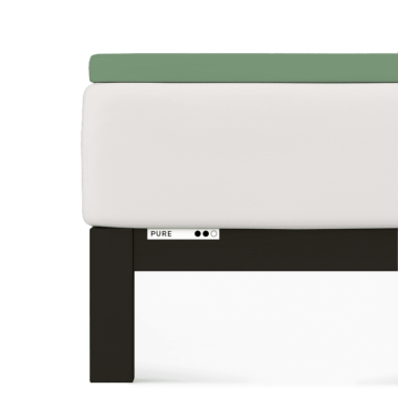 Prześcieradło Schlafgut Pure Topper 90x190-100x22 Green Mid 665 - S bawełna, antyalergiczny
