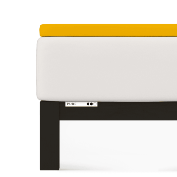 Prześcieradło Schlafgut Pure Topper 120x200-130x220 Yellow Deep 196 - M bawełna, antyalergiczny