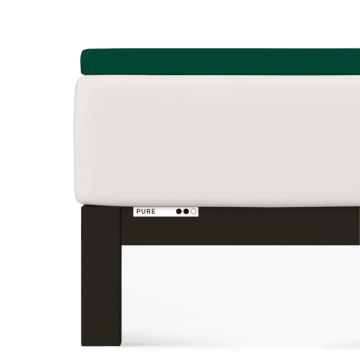 Prześcieradło Schlafgut Pure Topper 120x200-130x220 Green Deep 690 - M bawełna, antyalergiczny