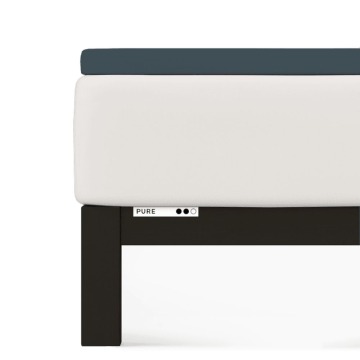 Prześcieradło Schlafgut Pure Topper 140x200-160x220 Gray Deep 556 - L bawełna, antyalergiczny