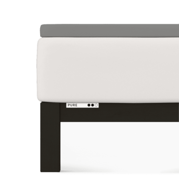 Prześcieradło Schlafgut Pure Topper 180x200-200x220 Gray Mid 128 - XL bawełna, antyalergiczny
