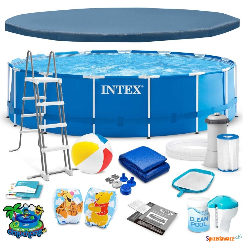 Basen ogrodowy stelażowy, 17w1, Intex, 457x122... - Baseny ogrodowe - Zgorzelec