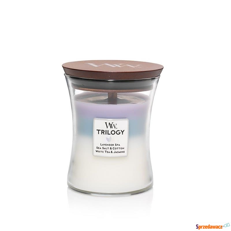 Świeca WoodWick Trilogy HEARTHSIDE średnia dr... - Poszwy i poszewki - Słupsk
