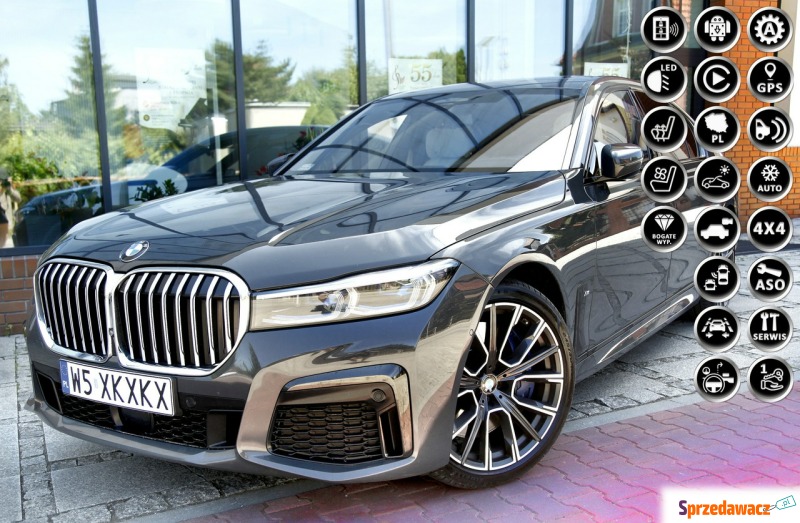 BMW Seria 7  Sedan/Limuzyna 2019,  3.0 diesel, automat - Na sprzedaż za 167 900 zł - Świebodzin