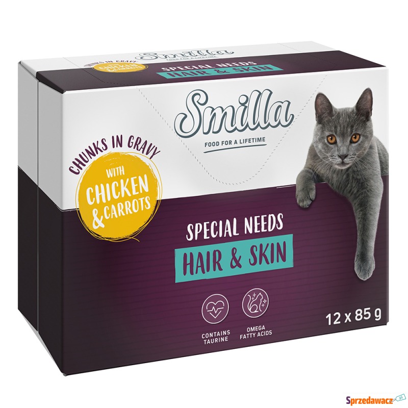 Smilla Hair & Skin, kawałeczki w sosie z warz... - Karmy dla kotów - Szczecin