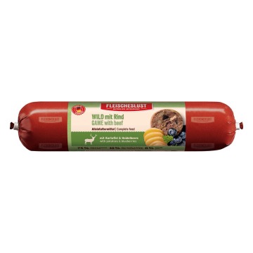 Fleischeslust Classic, 6 x 800 g - Dziczyzna i wołowina z ziemniakami i jagodami