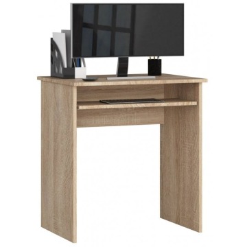 Małe biurko komputerowe, DESKO, 68x51x74 cm, dąb sonoma, mat
