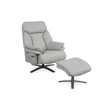 Fotel Comfort Line Senpo Grey fotel z podnóżkiem, fotel do biura, fotel wypoczynkowy, ekskluzywny fo