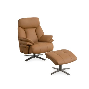 Fotel Comfort Line Senpo Brown fotel z podnóżkiem, fotel do biura, fotel wypoczynkowy, ekskluzywny f