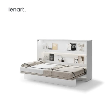 Półkotapczan poziomy BC-05 Bed Concept 120x200 cm 120x200 cm, Biały półkotapczan, półkotapczany, pół