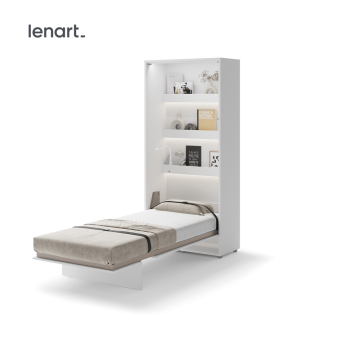 Półkotapczan pionowy BC-03 Bed Concept 90x200 cm 90x200 cm, Biały lenart, lenart meble, meble lenart
