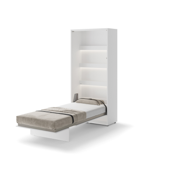 Półkotapczan pionowy BC-03 Bed Concept 90x200 cm 90x200 cm, Biały połysk lenart, lenart meble, meble