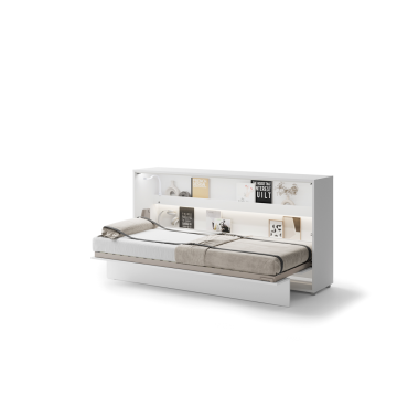 Półkotapczan poziomy BC-06 Bed Concept 90x200 cm 90x200 cm, Biały połysk meble lenart, lenart, półko