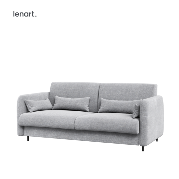 Sofa Bed Concept BC-35 do półkotapczanu BC-13 204x74x93 cm, Szary, Szary kanapa, sofa, sofa z funkcj