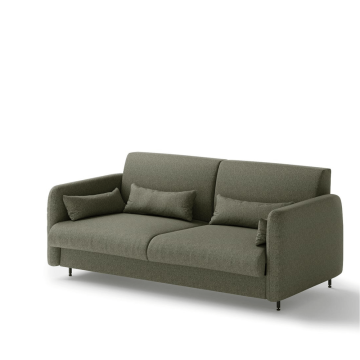 Sofa Bed Concept BC-35 do półkotapczanu BC-13 204x74x93 cm, Zielony, Biały połysk kanapa, sofa, sofa