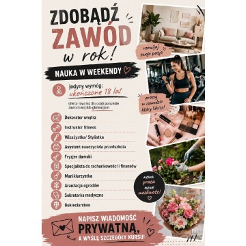 Zdobądź zawód w rok!