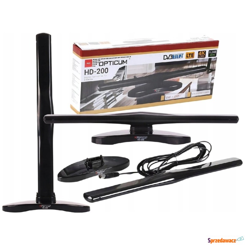 Opticum DVB-T HD 200 czarna - RTV części i akcesoria - Warszawa