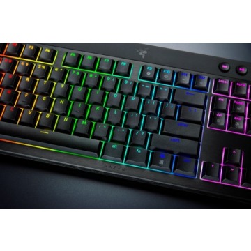 Klawiatura Razer BlackWidow V4 Low-profile HyperSpeed (zielony przełącznik) - Układ amerykański