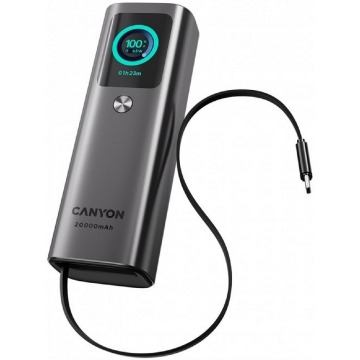 Canyon OnPower 265 20000 mAh aluminium USB-C 165W grafitowy