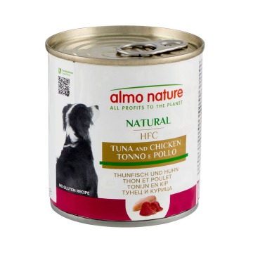 Korzystny pakiet Almo Nature HFC, 12 x 280 g / 290 g - Tuńczyk z kurczakiem, 290 g