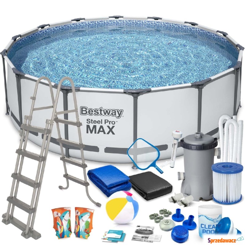 Basen ogrodowy stelażowy, 18w1, Bestway, 457x122... - Baseny ogrodowe - Łódź
