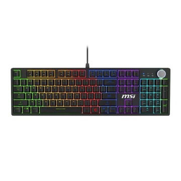 Klawiatura Klawiatura gamingowa MSI Forge GK320 RED US przewodowa mechaniczna podświetlana czarna
