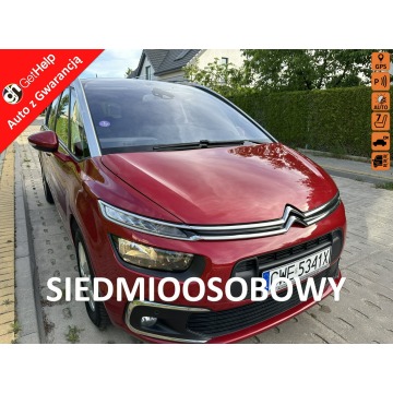 Citroen C4 SpaceTourer - Wymieniony rozrząd, 7 m, klimatronic, kamera, LED dzienne, hak, nawig.