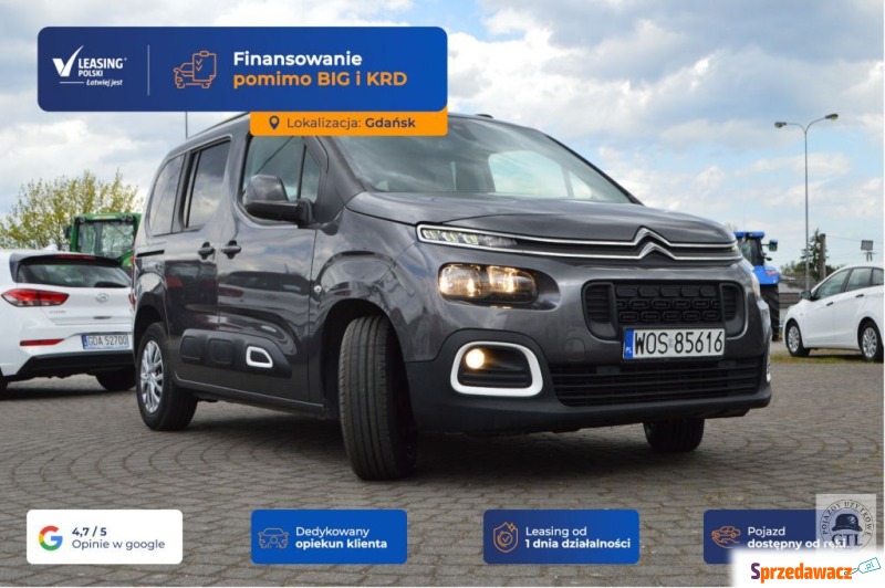Citroen Berlingo 2020 diesel - Na sprzedaż za 43 604 zł - Gdańsk