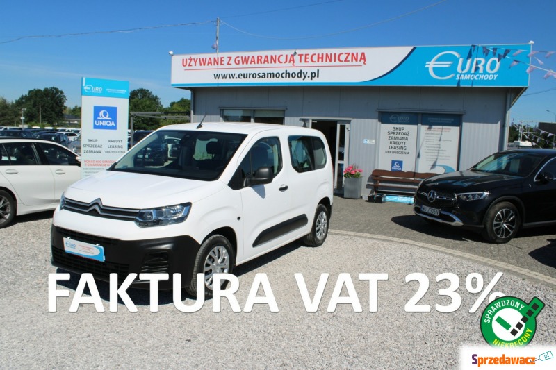 Citroen Berlingo  Minivan/Van 2021,  1.5 diesel - Na sprzedaż za 62 900 zł - Warszawa
