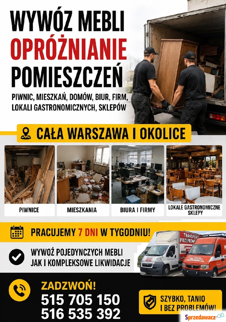 Przeprowadzki Warszawa i okolice...