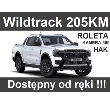 Ford Ranger - Wildtrak 205KM 4x4 Roleta elektr. Kamera 360  Hak 2495 zł Od ręki !