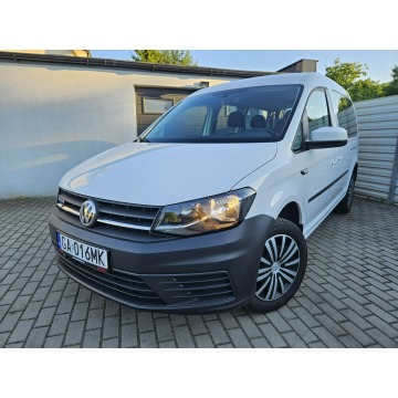 Volkswagen Caddy - 1.4 TSI 110KM LONG maxi 7 OSÓB bezwypadek PEŁNY SERWIS ASO VW zadbany