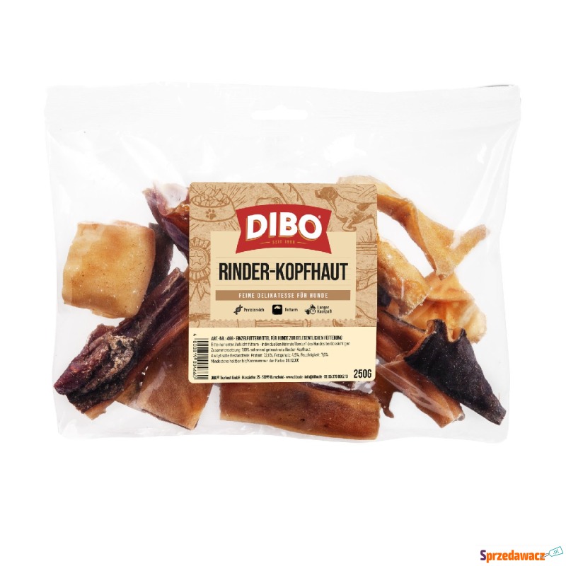 DIBO głowizna wołowa - 250 g - Przysmaki dla psów - Pruszków