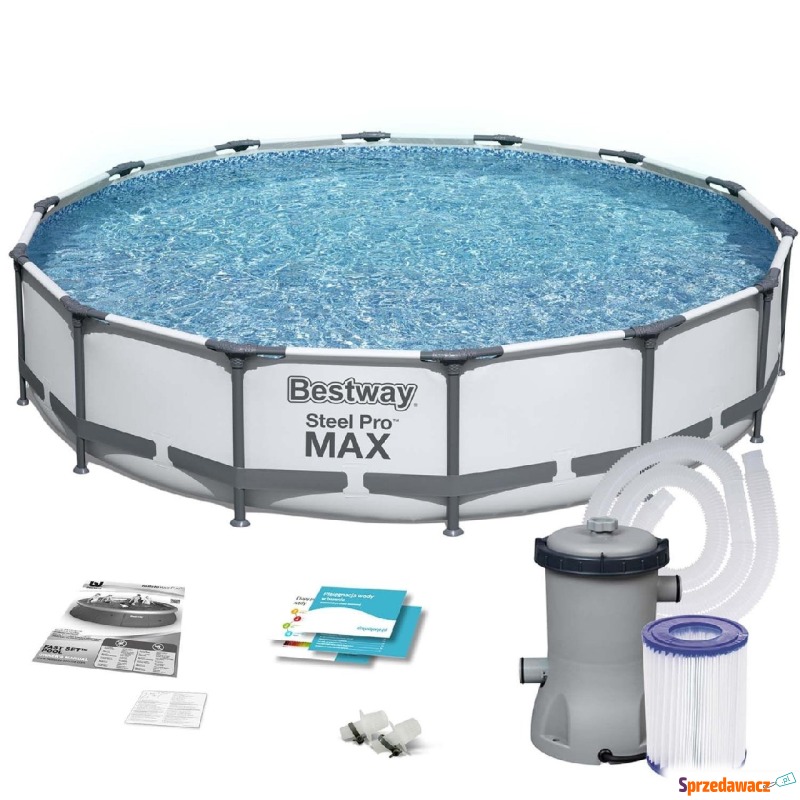 Basen ogrodowy stelażowy, zestaw 9w1, Bestway,... - Baseny ogrodowe - Inowrocław