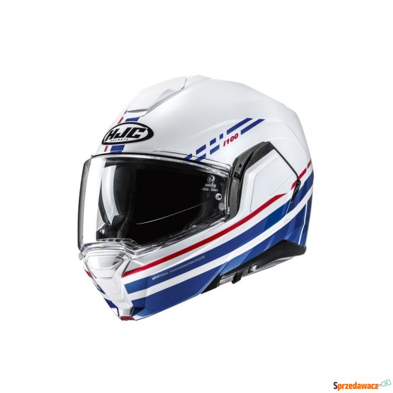 HJC KASK SYSTEMOWY I100 SYSMA WHITE/BLUE - Kaski motocyklowe - Dąbrowa Górnicza