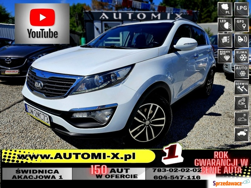 Kia Sportage  SUV 2013,  1.6 benzyna+LPG - Na sprzedaż za 36 900 zł - Świdnica