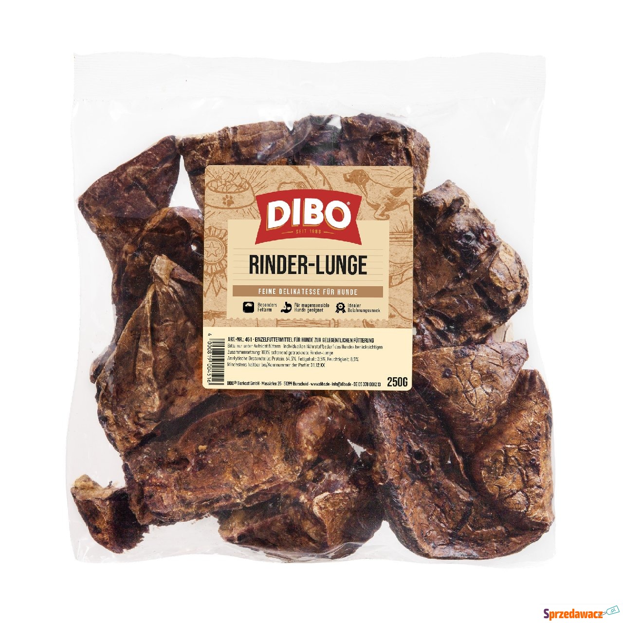 DIBO płuca wołowe - 2 x 250 g
