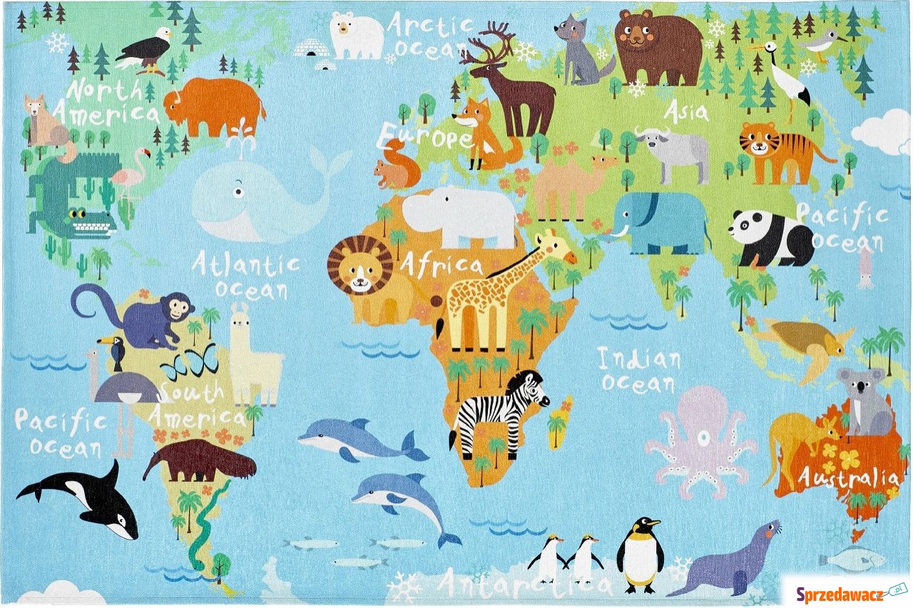 Dywan Torino Kids mapa świata 120...