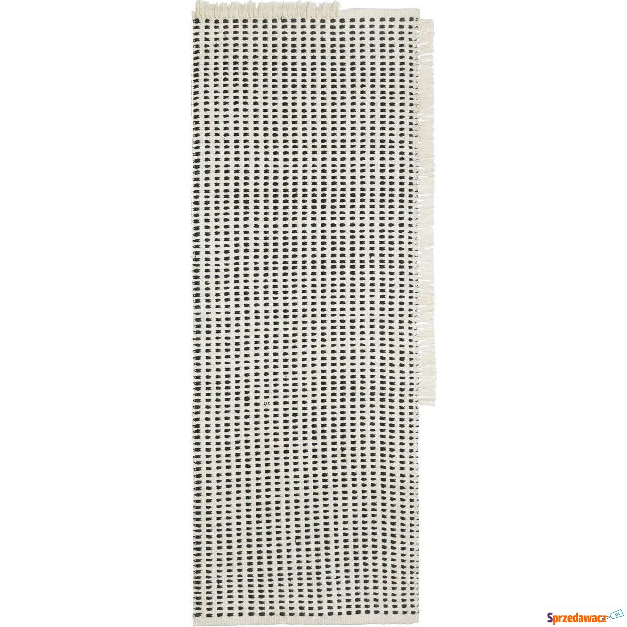 Dywan Way 70 x 180 cm czarno-biały