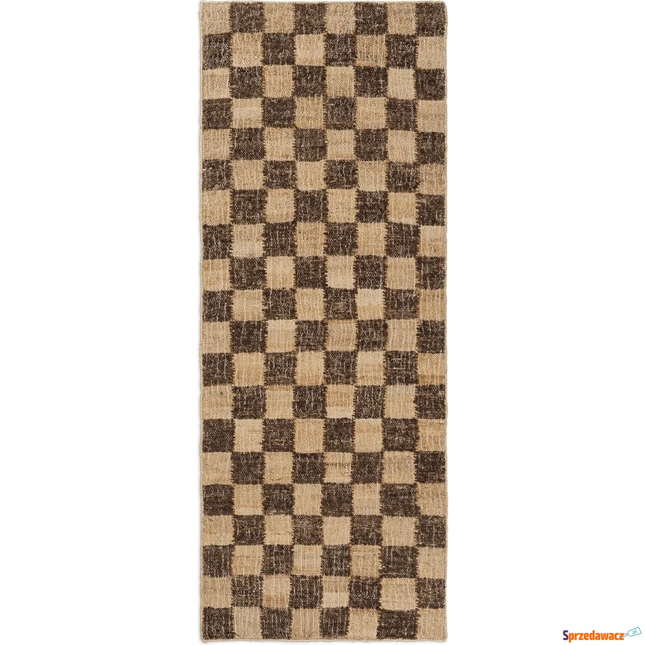 Dywan Check 70 x 180 cm brązowy